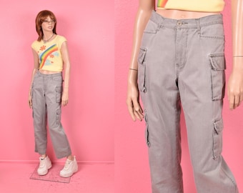 Pantalones cargo de sarga vintage de los años 2000/ Talla 9 de EE. UU./ Años 2000
