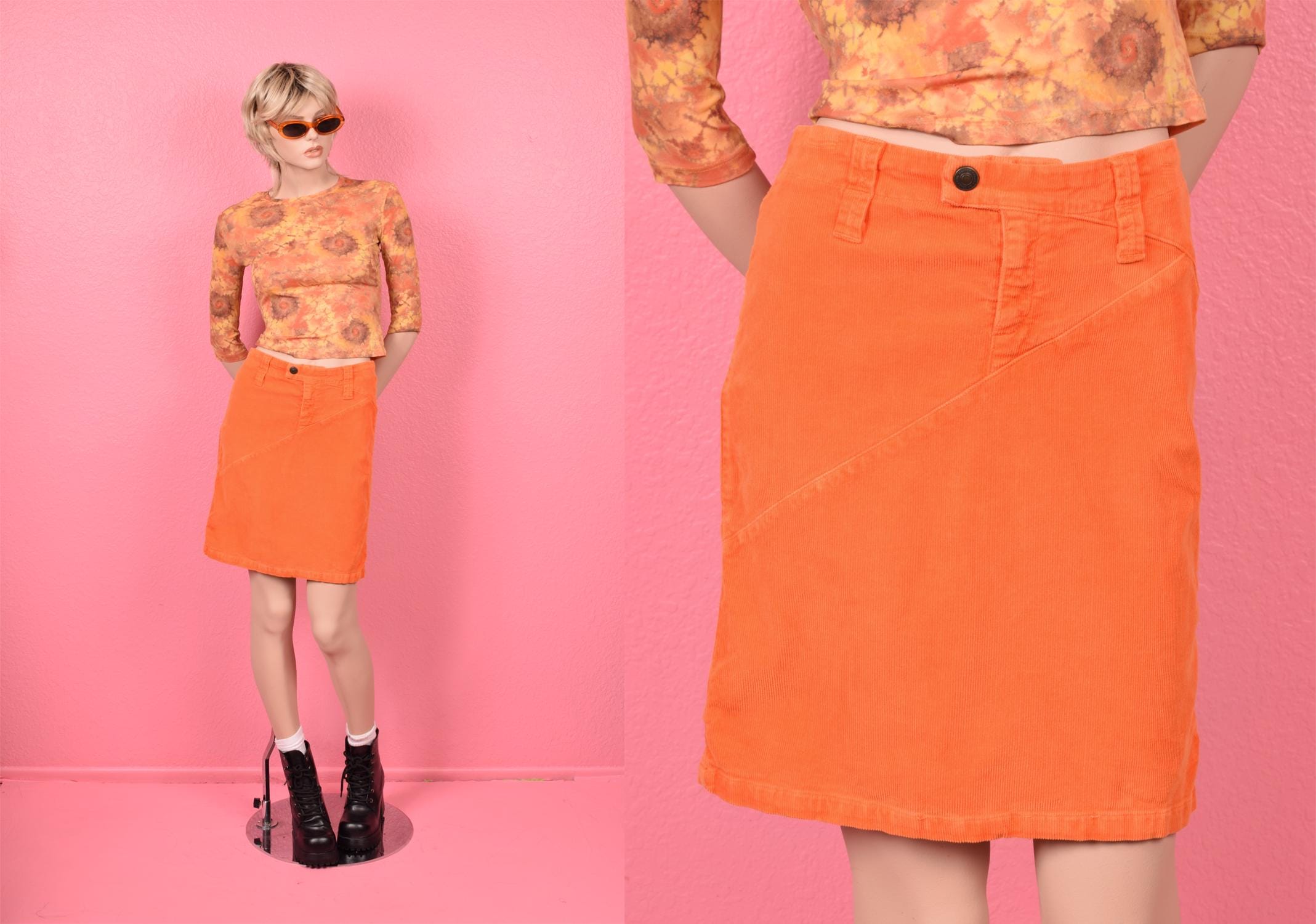 Stretch Corduroy Skirt - Etsy