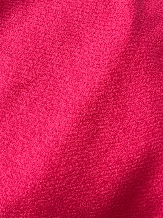 70s Pink Ruffle Trim Dress/ US 12/ 1970s - image 3