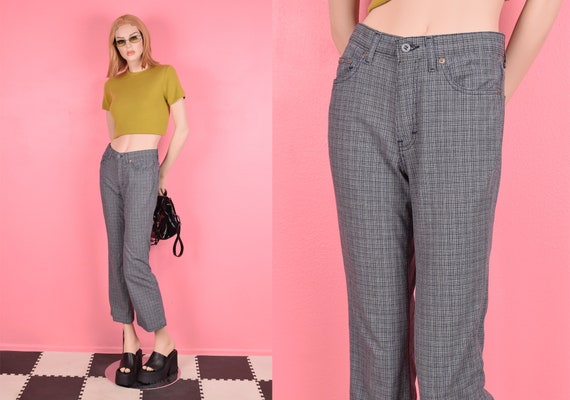 90s Y2K Calvin Klein Plaid Pants/ US 5 - Etsy Canada