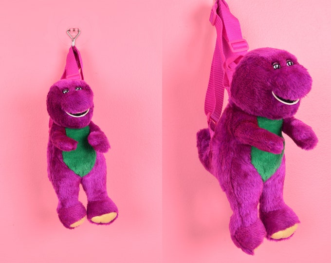 90s Barney Plush Backpack/ 1990s Etsy