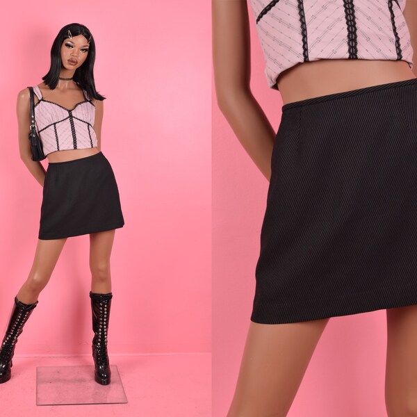 Striped Mini Skirt Etsy