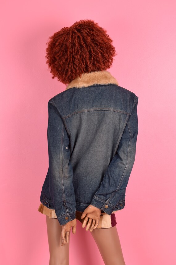 ジャケット・アウター 00s archive short length fur denimjacket 00s archive short length fur denimjacket