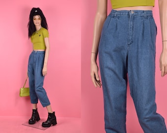 Vintage 90s High Waisted Jeans/ Medium/ 1990s