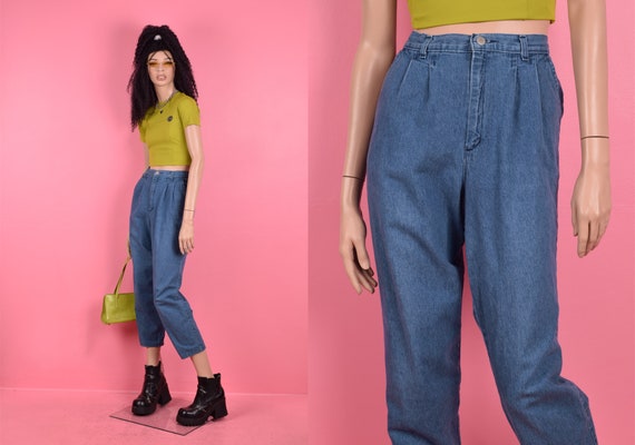 90s High Waisted Jeans/ Medium/ 1990s - image 1