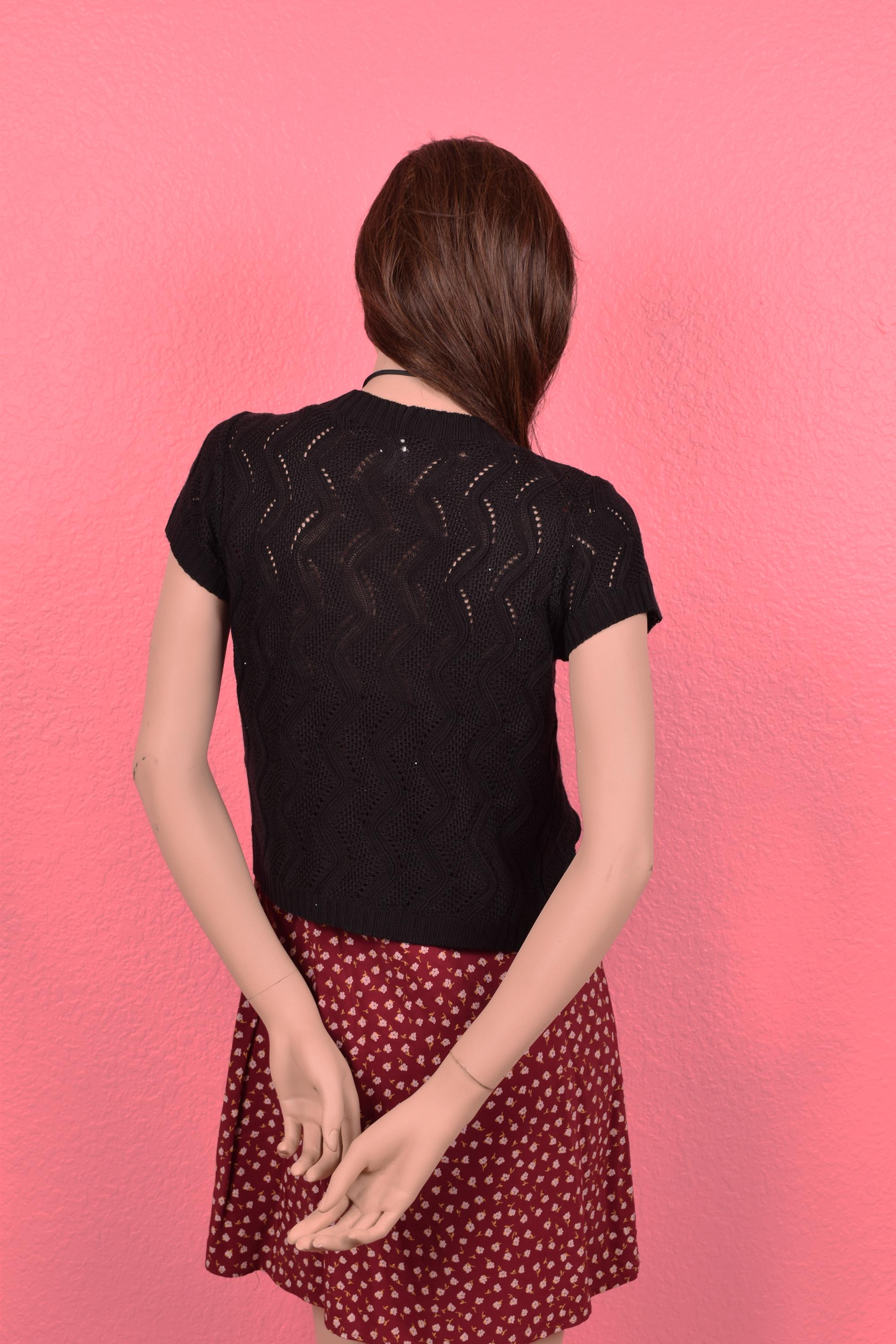 Vintage 00s Black Knit Cardigan/ Medium/ 2000s - Etsy