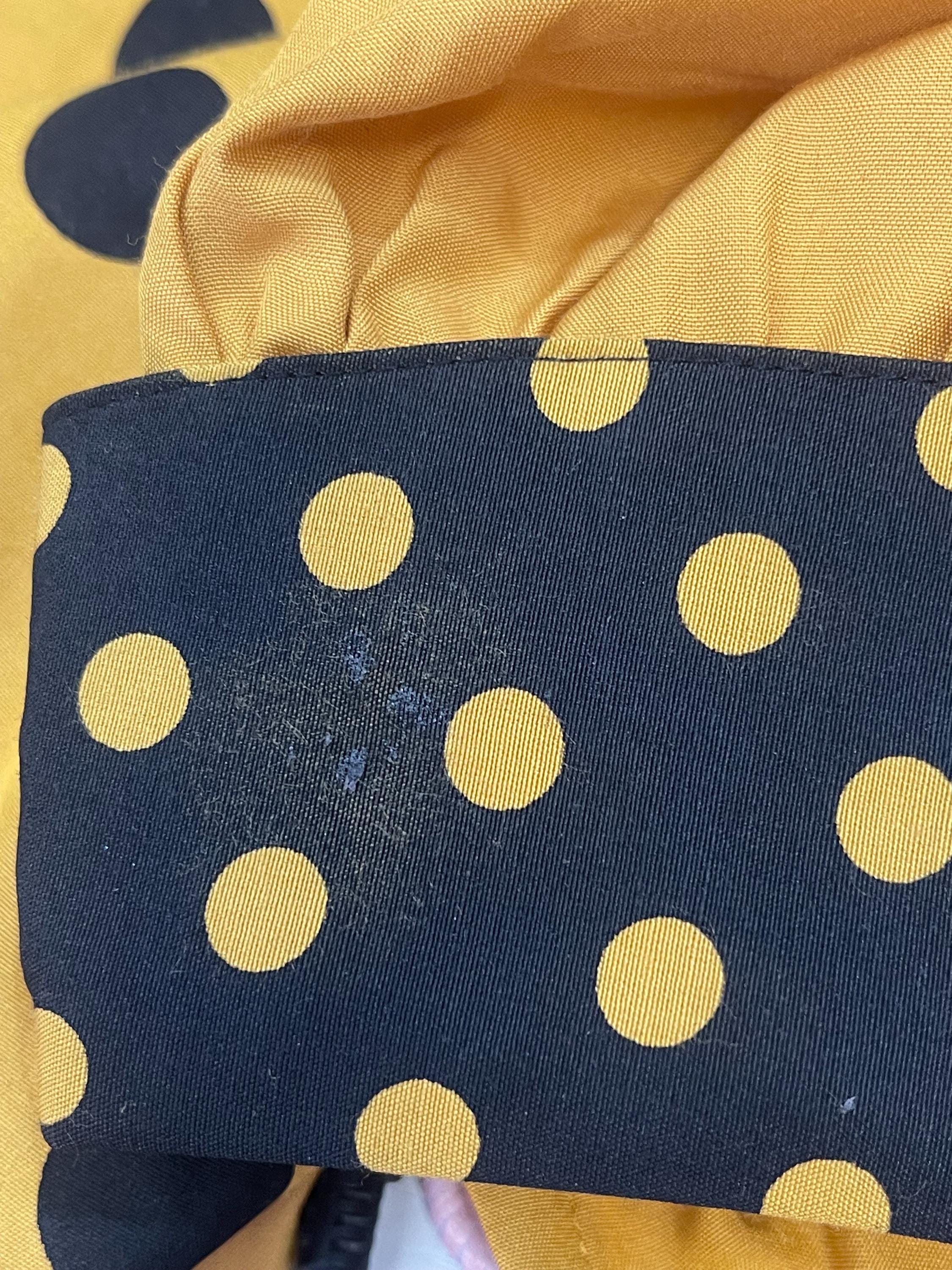 Vintage 80s 90s Deadstock Polka Dot and Knit Mix Pullover