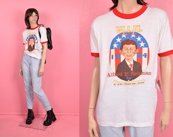 New T-shirt MAD Magazine Alfred E. Neuman Head Print- Pick Size