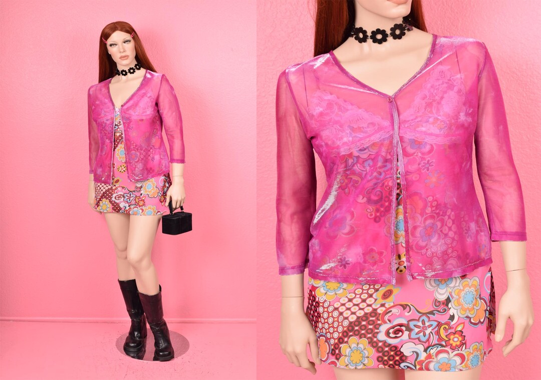 トップス 00s archive fuga drape cardigan y2k Y2k Cardigan - Etsy