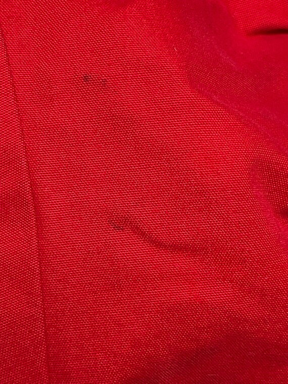 Vintage 90s Red Drawstring Waist Jacket/ Medium/ … - image 5