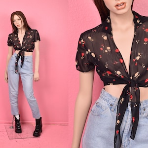 90s Sheer Shirt - Etsy