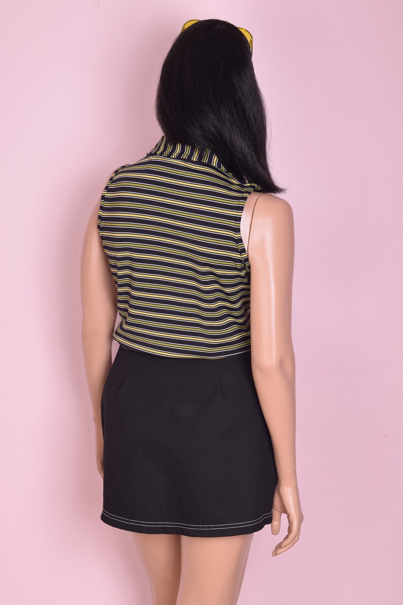 90s Striped Top Large 1990s Tank Sleeveless