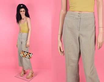 Vintage 90s Striped Pants - Etsy