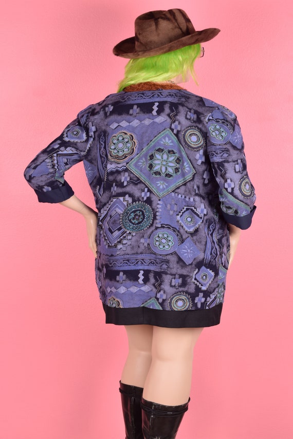 Vintage 90s Multi Pattern Lightweight Jacket/ US … - image 2