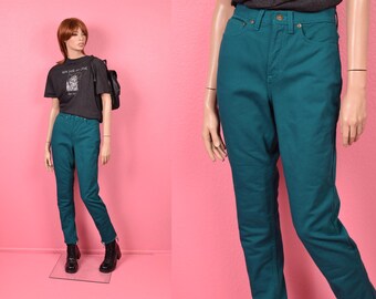 Vintage 90s Gap Black and White Gingham High Waisted Pants/ US 6