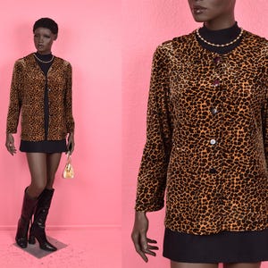 1990s Leopard Jacket - Etsy