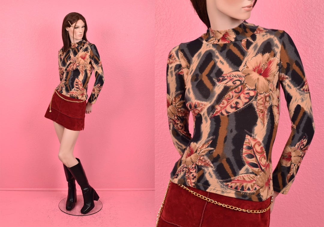 Early 2000s Layered Knit Top