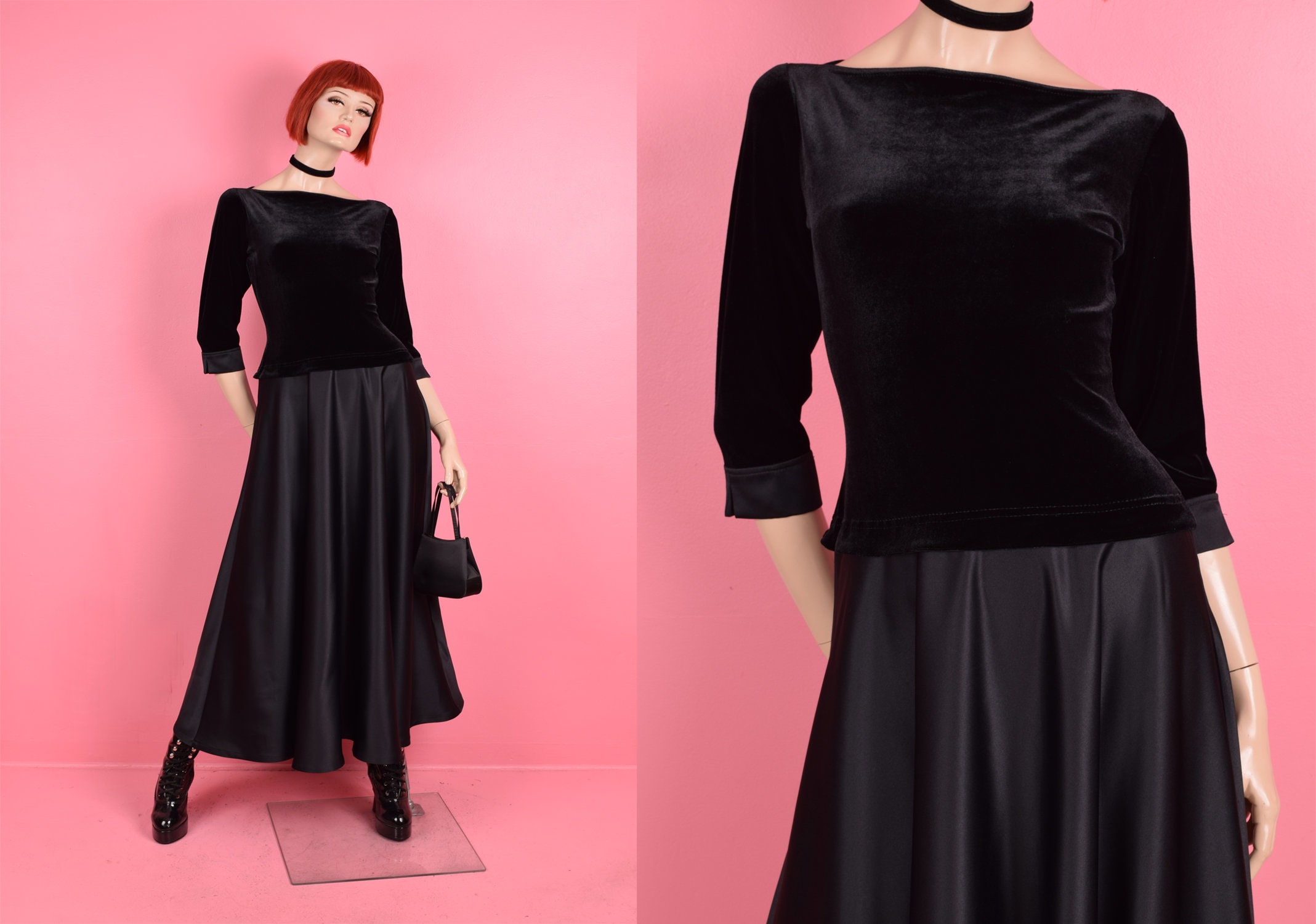 Tadashi Velvet Dress - Etsy Tadashi Velvet Dress - Etsy