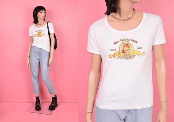 Vintage 70s 80s MGM Metro Goldwyn Mayer Tshirt/ Large/ 1970s/ 1980s
