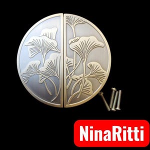 grandes hojas de loto herrajes de muebles antiguos