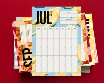 Editable Calendar 2026/2027, Calendar 2026/2027 Calendar, food calendar,printable calendar 2027,Digital Wall Calendar, pdf calendar 2027