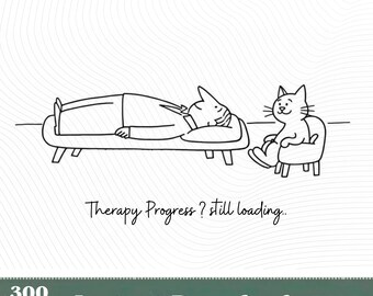 Therapy Progress Still Loading PNG, Funny Mental Health Gift (Digital Download)