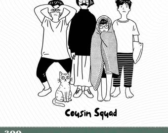 Cousin Squad PNG, Family Reunion Design (Digital Download)