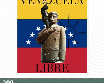 Venezuela Libre Design PNG, Venezuela Vibes Only, South America Clipart, Venezuelan Flag Art, Digital Download