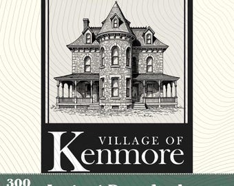 Village of Kenmore PNG,New York Tourism Vintage Retro 716 Area Code Buffalo Gift,Kenmore Village Souvenir Design,Small Town Aesthetic PNG