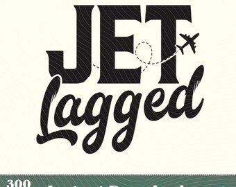 Jet Lagged Flight Path PNG, Wanderlust Travelers Gift, Flight Attendant Design, Jet Lag Club Art, Vacation Mode Png, World Bucket List Gift