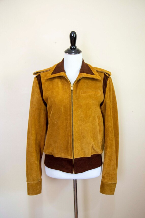 60s Leather Jacket Small - Esquire - Suede and Kni