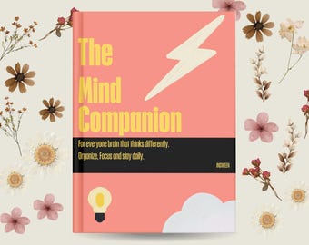 ADHD Journal for Neurodivergent Minds – Anxiety Guide & Productivity Notebook