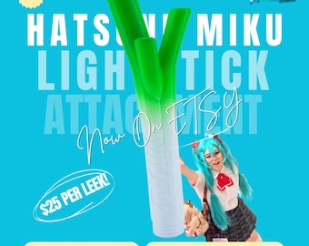 PREORDER - Hatsune Miku Leek Lightstick Attachment [Lightstick base sold separately!]