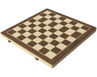 Folding Wooden Chess Board, Classic Game (38.1 cm x 38.1 cm