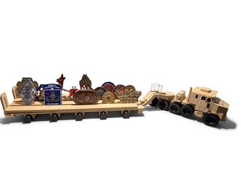 Army Truck Military Challenge Coin Display