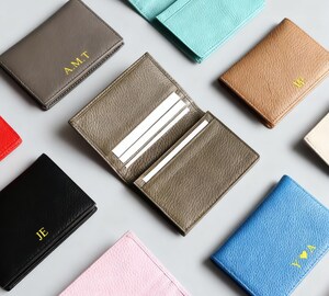 Porte-cartes De Visite En Acier Inoxydable Et Cuir - Étui Professionnel élégant - Pour Hommes Et Femmes
