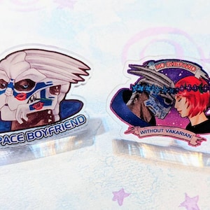 Shepard and Garrus 1.5&quot; Acrylic Pins!