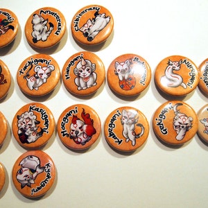 Okami Chibi Brush Gods Pinback Buttons