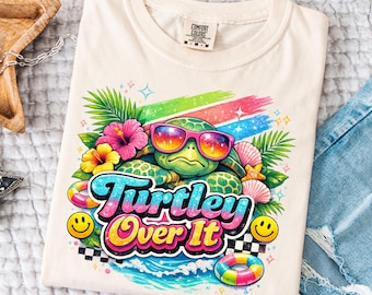 Turtley Over It PNG, diseño gráfico de humor de tortuga, descarga digital
