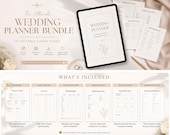 Wedding Planner Printable | Wedding Binder Canva Template | Editable Wedding Organizer | Bridal Planner PDF | Wedding Checklist