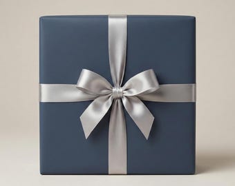 Matte Navy Gift Wrap Roll | Minimalist Blue Wrapping Paper