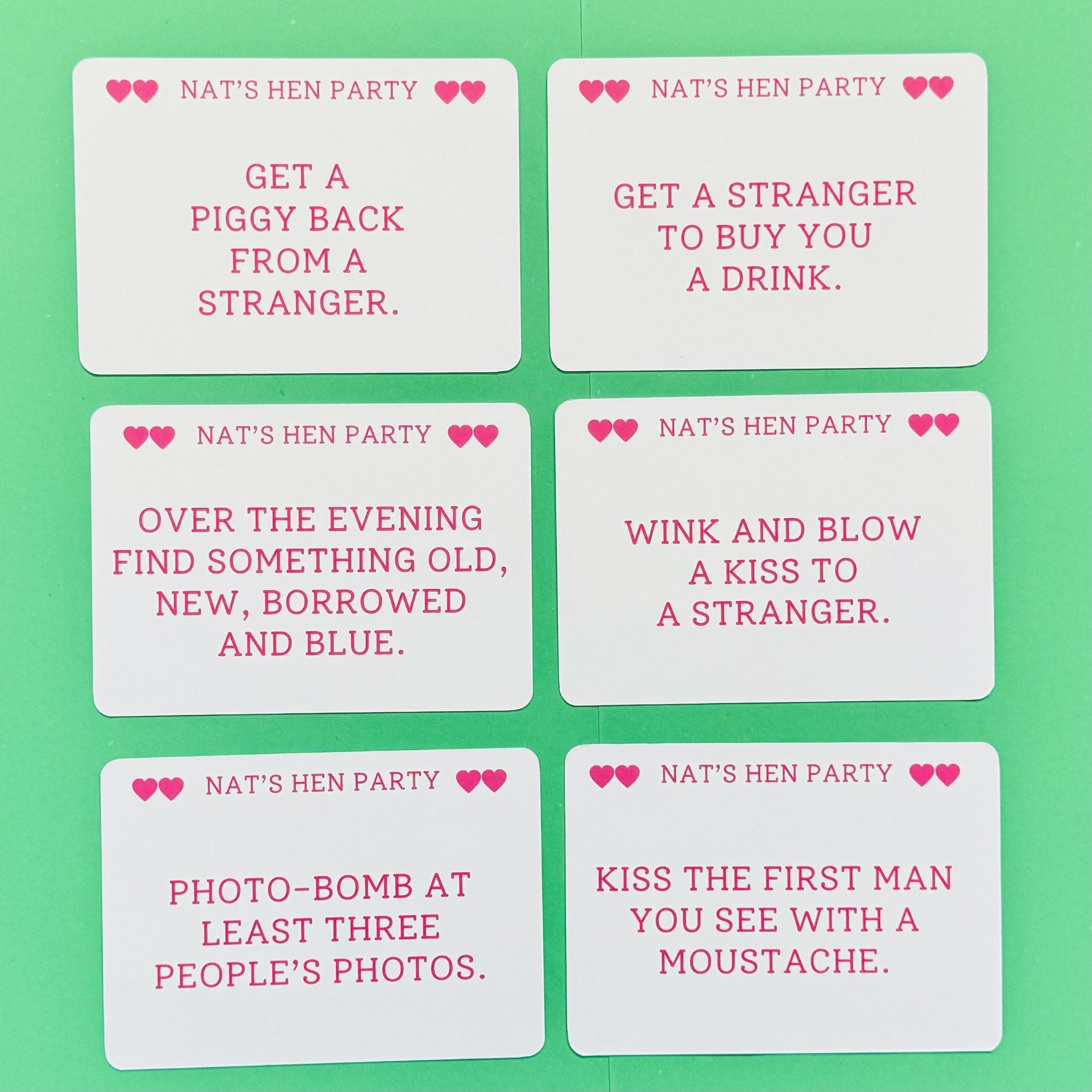Hen Party Dare Cards Hen Party Dare Cards
