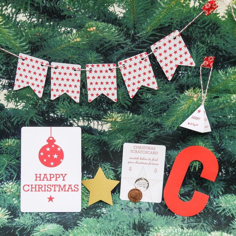 Little Christmas Gift // Token Gift // Secret Santa Gift // Little Xmas present // Secret Santa present // Christmas Tree Gift // Table Gift image 1