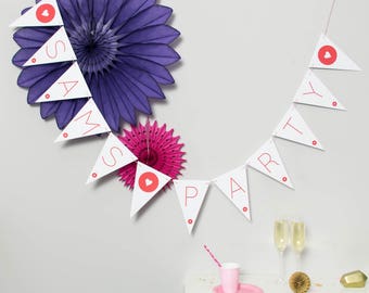 Personalised Party Bunting // Party Decoration // Hen Party Bunting