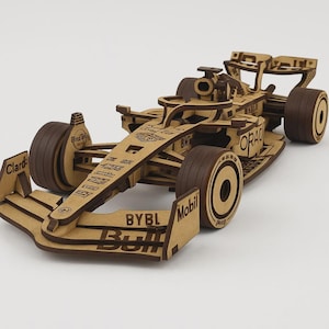 Laser geschnittene Formel 3 mm SVG-Datei - 3D Holz Modell Vektor | Digitaler Download