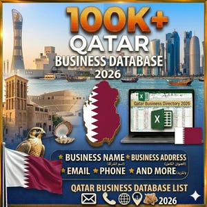 100K QATAR Business Email Database list  B2B Contact leads 2026 (Excel Download)
