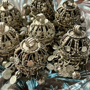 Set of 2 Tribal Dangle Charms Tribal Metal Tassels Ethnic Amulet Tribal Belly Dance Pendant Ethnic Tassel Kuchi Tassel Tribal Fusion Jewelry