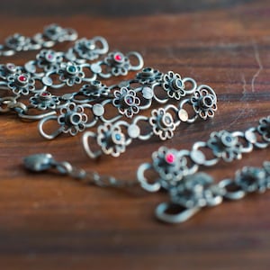 Vintage Tribal Chain Belt Links 8pcs Kuchi Tribal Jewelry Metal Belt Tribal Belly Dance Costume Tribal Fusion Ethnic Handmade Chain Links