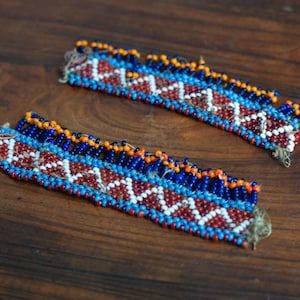 Pärlbesatt Kuchi Choker-delar: Tribal kostymsmycken Franskant