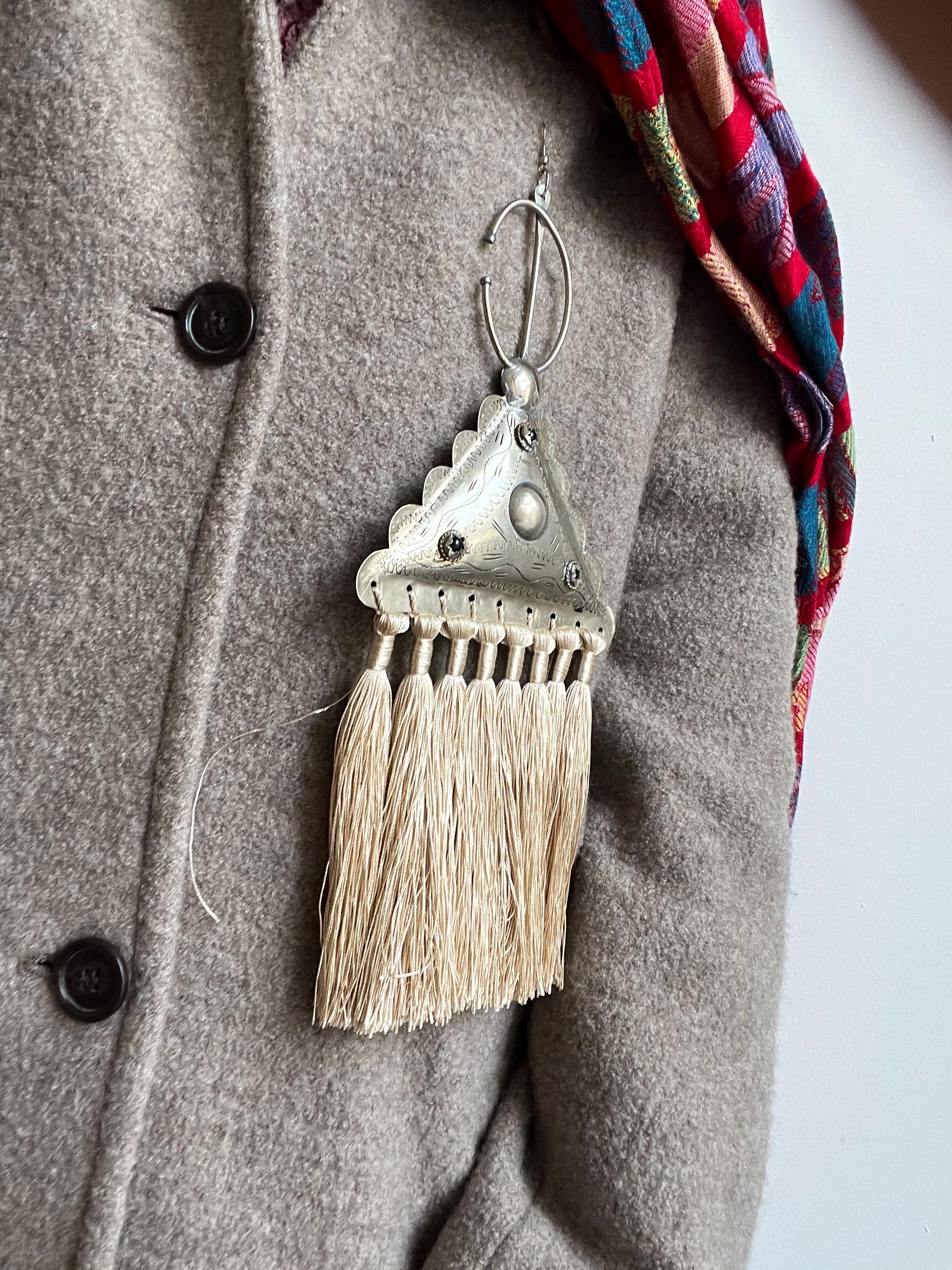 Broche/fibule Ancienne En Argent - Épingle à Foulard Ou Vêtement, Vintage, Occasion